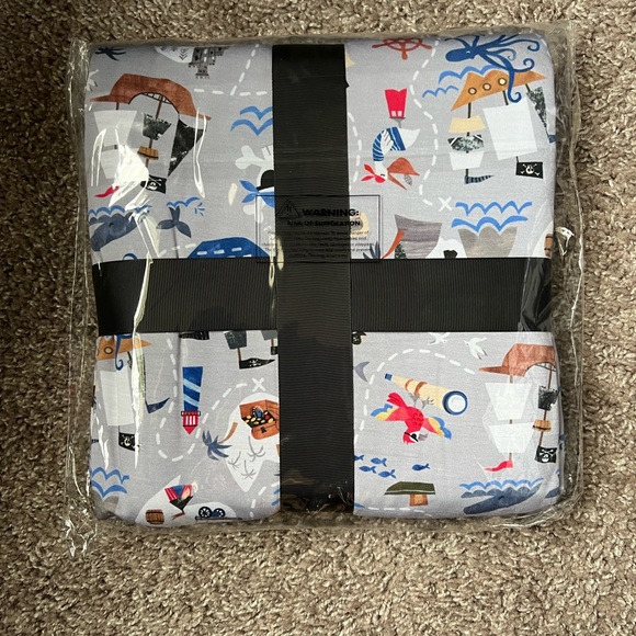 NIB Little Sleepies Pirate’s Map Cloud 50x50 - Picture 3 of 3